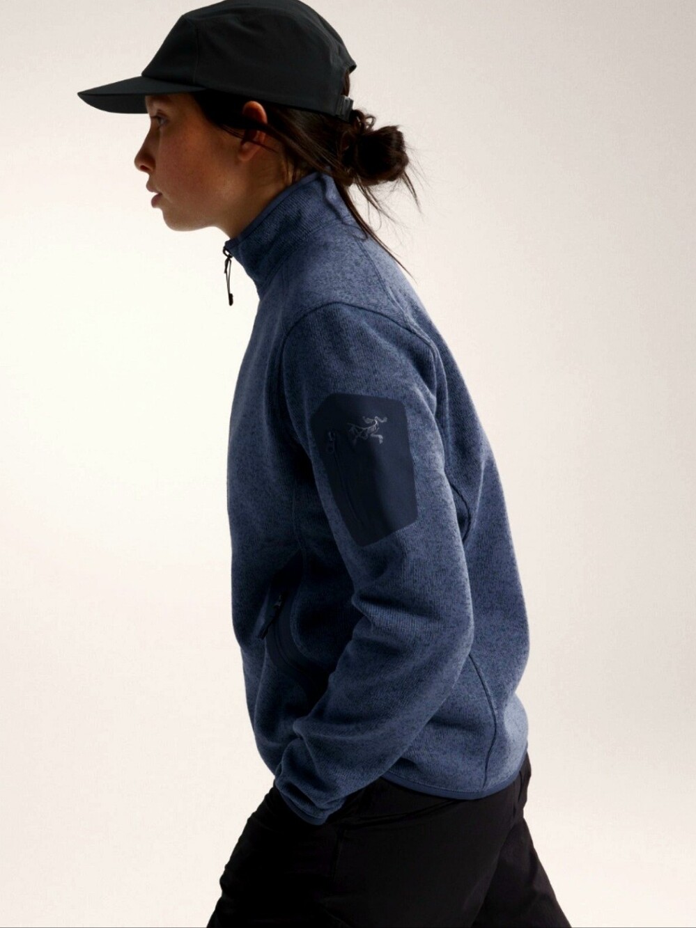 Arc'terix Women's Covert Cardigan Navy Blue Heather CUSTOM EMBROIDERY